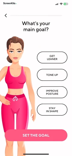 Wall Pilates by Fit & Lean mobile app UI screen 3