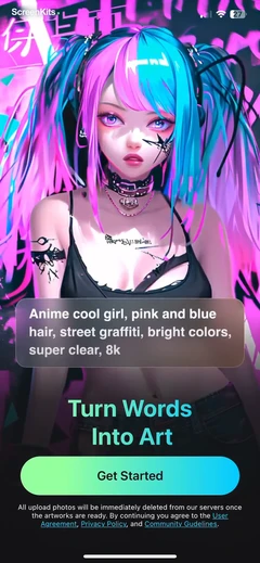 AI Art Generator,Photo Enhance mobile app UI screen 4