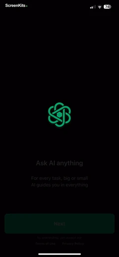 My AI Assistant mobile app UI screen 4