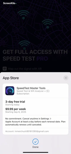 Speed Test & Wifi Analyzer + mobile app UI screen 11