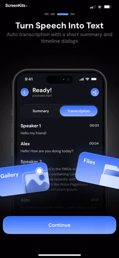 Scenara mobile app UI screen 7