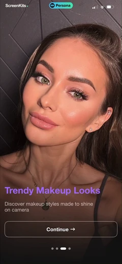 Persona- Beauty Camera mobile app UI screen 5