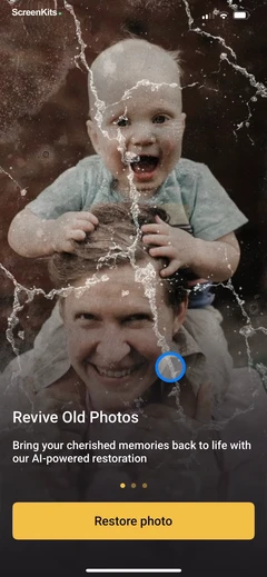 Renew - Restore Old Photos AI mobile app UI screen 8