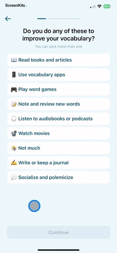 Word of the Day・Vocabulary mobile app UI screen 6