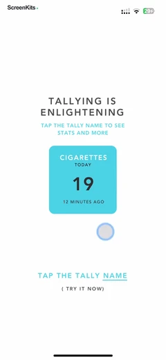Tally: The Anything Tracker mobile app UI screen 10