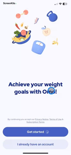 Omo- Healthy Weight Loss App mobile app UI screen 4