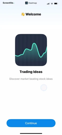 Trading Ideas Driven by AI onboarding UI screen 3