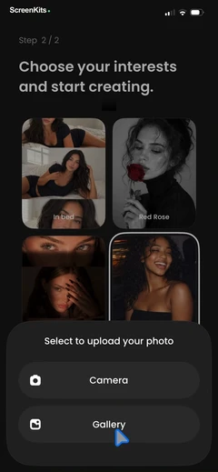 rizo-ai-viral-video-generator mobile app UI screen 12