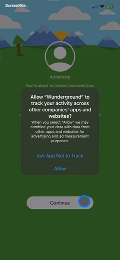 Weather Underground- Local Map permissions UI screen 3