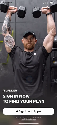 LADDER Strength Training Plans mobile app UI screen 6