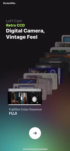 LoFi Cam: Film Digital Camera mobile app UI screen 3