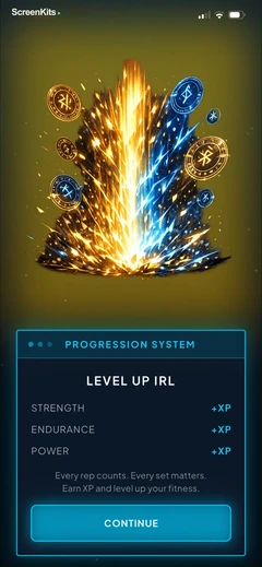 gymlevels-ranked-gym-workouts mobile app UI screen 4