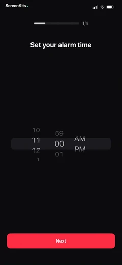 Alarmy - Loud alarm clock mobile app UI screen 6