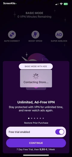 Free VPN by Free VPN .orgTM paywalls UI screen 10