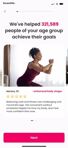 Workout for Women- Home & Gym mobile app UI screen 11