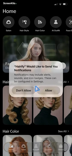 hairify-ai-hairstyle-try-on permissions UI screen 10