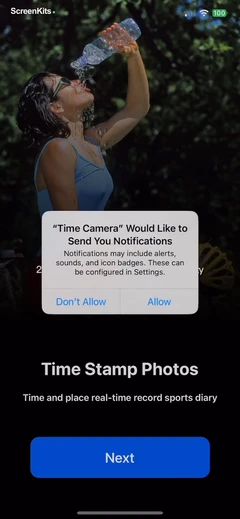 Timestamp Camera- Time stamp mobile app UI screen 7