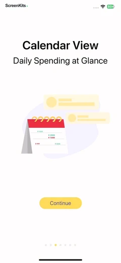 Budget app - spending tracker mobile app UI screen 6