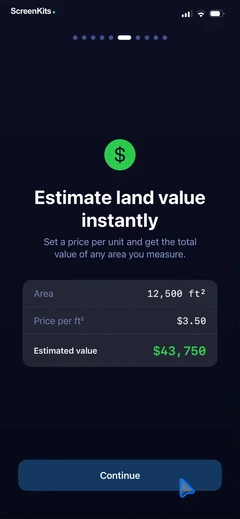 map-area-calculator-marea mobile app UI screen 8