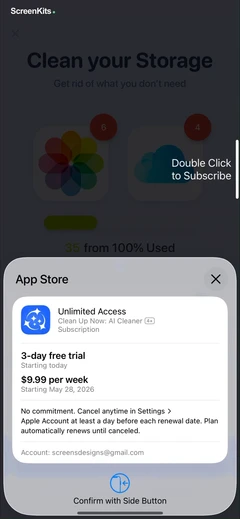 Clean Up Now- AI Cleaner mobile app UI screen 10