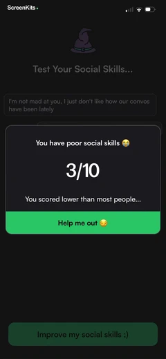 social-wizard-up-ur-game mobile app UI screen 12