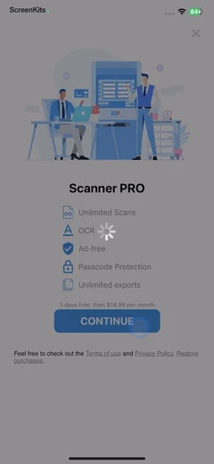 PDF & Document Scanner. paywalls UI screen 3