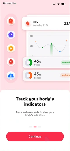Health Tracker- HeartRate & BP mobile app UI screen 8