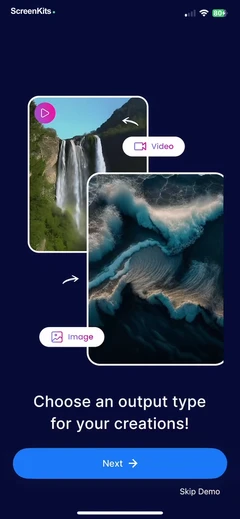 Gencraft AI Image Generator mobile app UI screen 7