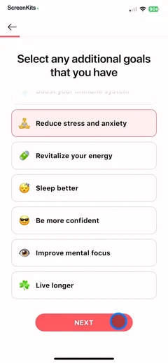 Organic Fit- Workout for Women mobile app UI screen 9