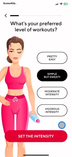 Wall Pilates by Fit & Lean mobile app UI screen 7