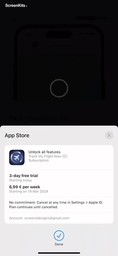 Track My Flight Now mobile app UI screen 8