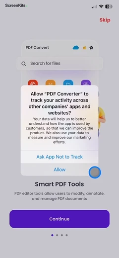 PDF Converter - PDF Editor・ permissions UI screen 4