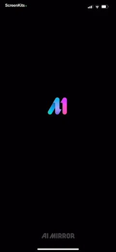 AI Mirror- AI Photo Editor mobile app UI screen 1