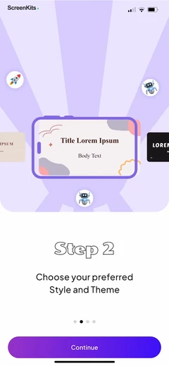 PPT AI- Presentation Maker App mobile app UI screen 8