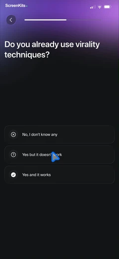 blow-up-go-viral-with-ai mobile app UI screen 12