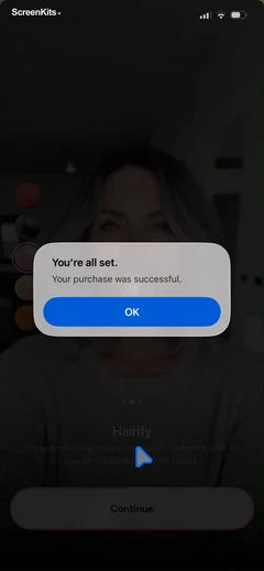 hairify-ai-hairstyle-try-on mobile app UI screen 9