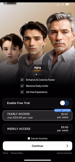 PhotoApp - AI Photo Enhancer paywalls UI screen 12