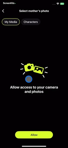 Diffuse - AI Video Generator permissions UI screen 6