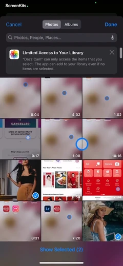 Dazz Cam - Vintage Camera mobile app UI screen 7