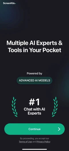 AI Expert mobile app UI screen 4