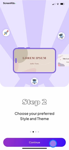 PPT AI- Presentation Maker App mobile app UI screen 7