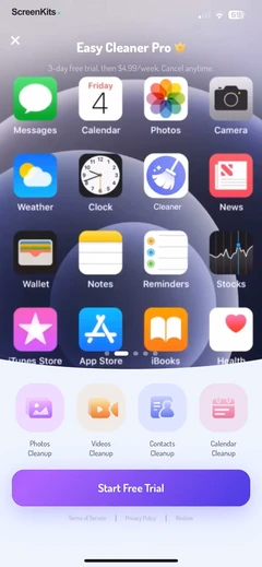 Easy Cleaner - Clean Storage ! paywalls UI screen 11