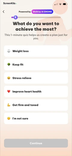 walkup-weight-loss-tracker mobile app UI screen 4