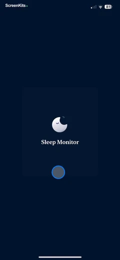 Sleep Monitor- Sleep Tracker mobile app UI screen 3