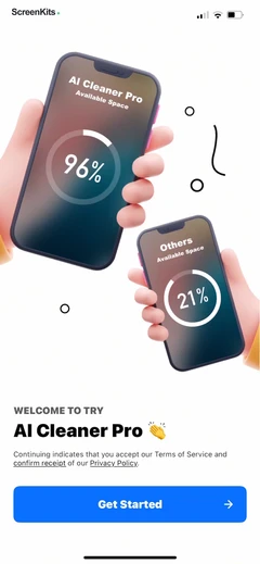 AI Cleaner Pro- Clean Storage onboarding UI screen 3