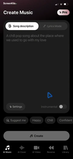 MyTunes - AI Music Generator mobile app UI screen 11