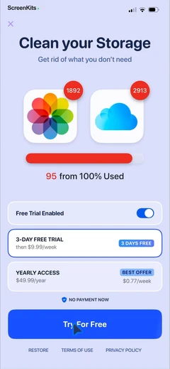 Clean Up Now- AI Cleaner paywalls UI screen 9