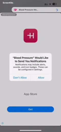 Blood Pressure-Monitor Tracker permissions UI screen 4