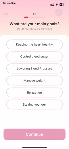 Blood Pressure-Monitor Tracker mobile app UI screen 9