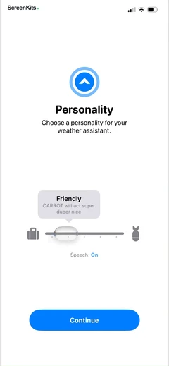 CARROT Weather- Alerts & Radar mobile app UI screen 4